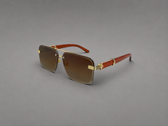 Premium Brown Gradient Luxury Sunglasses