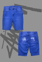 Classic Graphic Denim Shorts