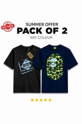 Premium Graphic Printed Tees Pack Of 2