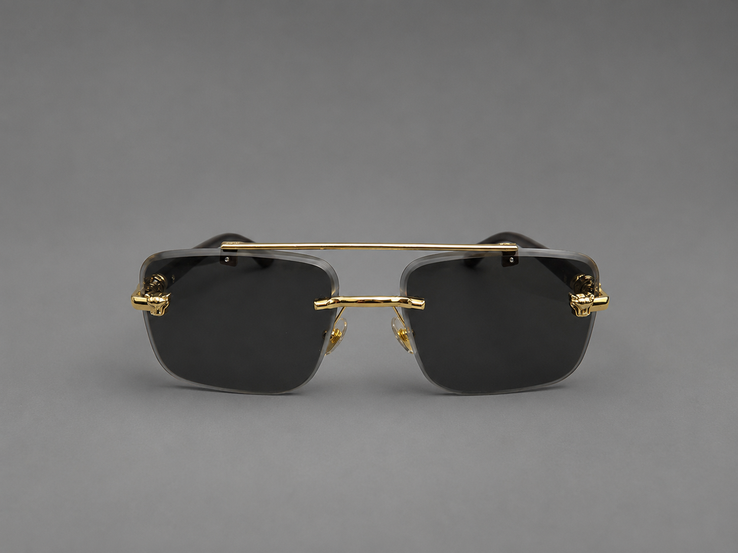 Luxury Black Square Polarized Sunglasses