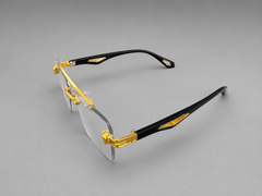 Luxury Rimless Gold Accent Eyewear
