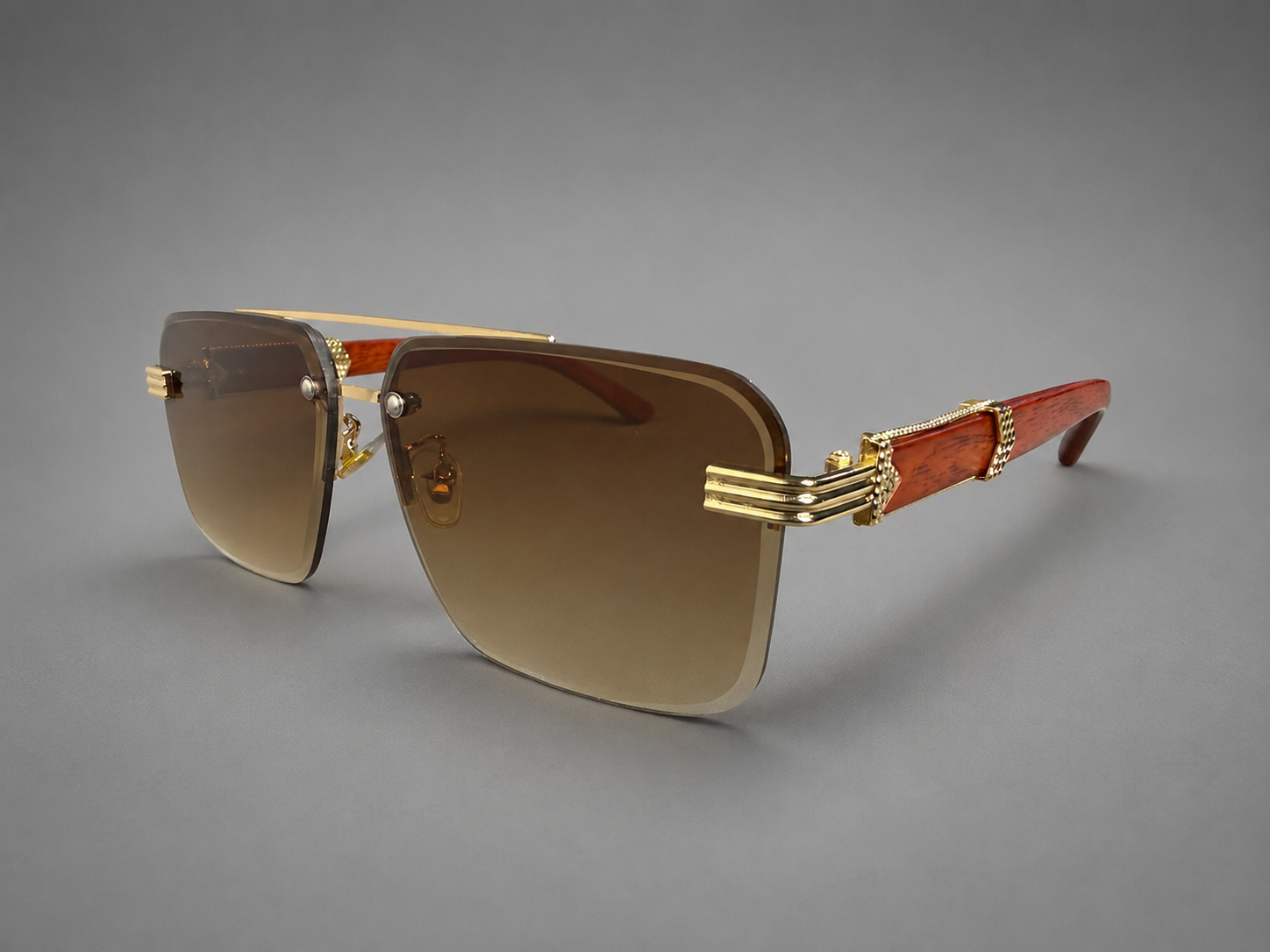 Premium Brown Gradient Luxury Sunglasses