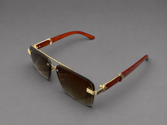 Premium Brown Gradient Luxury Sunglasses
