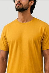 Premium Yellow Plain T-Shirt