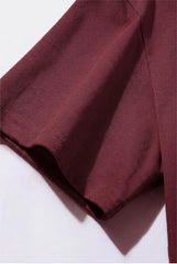 Premium Maroon Plain T-Shirt
