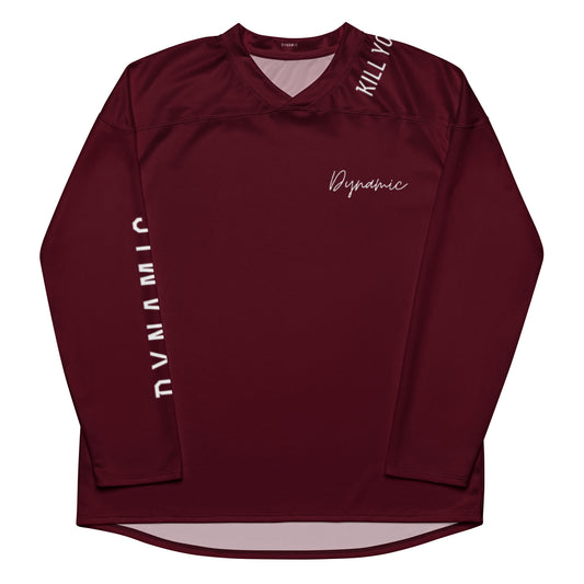 Signature Hockey Jersey(Burgundy)