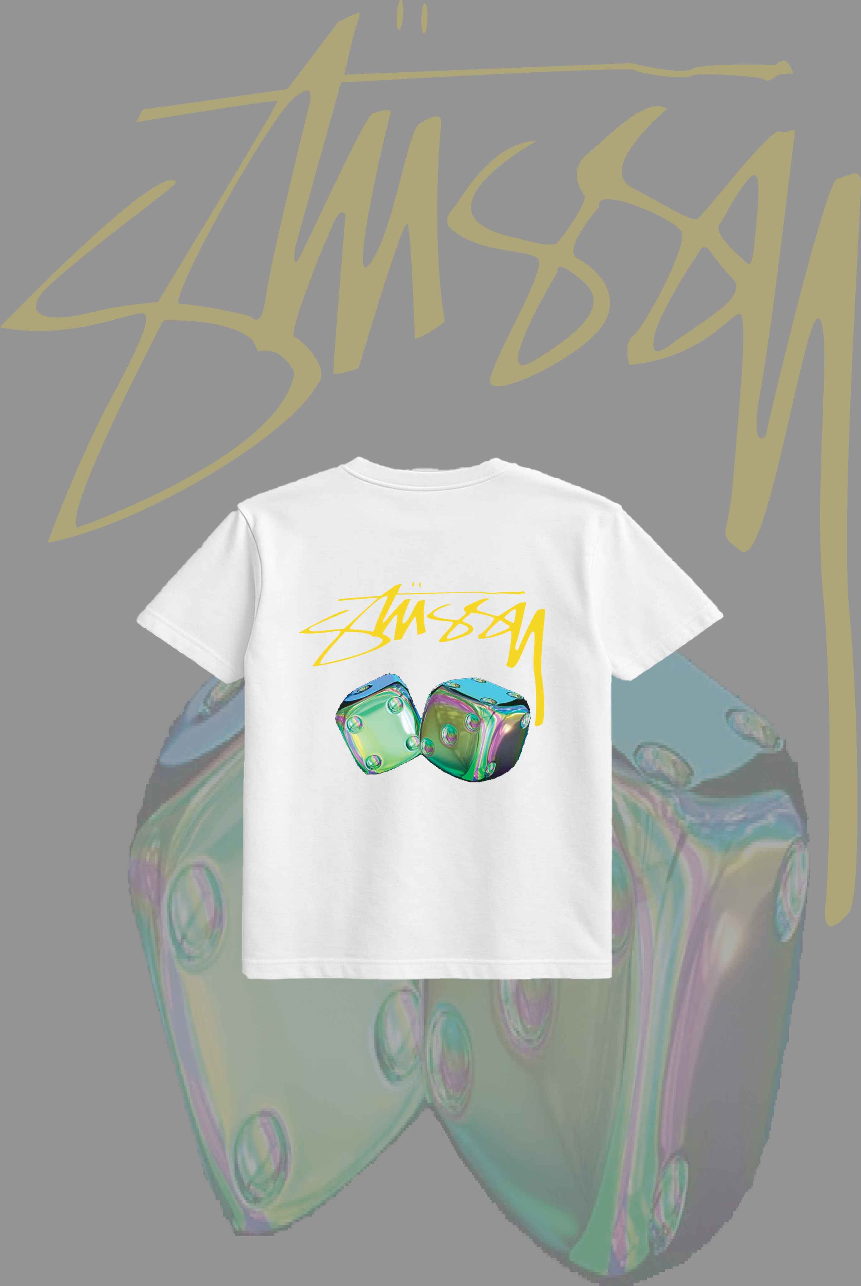 Stusy Rainbow Dice T-Shirt