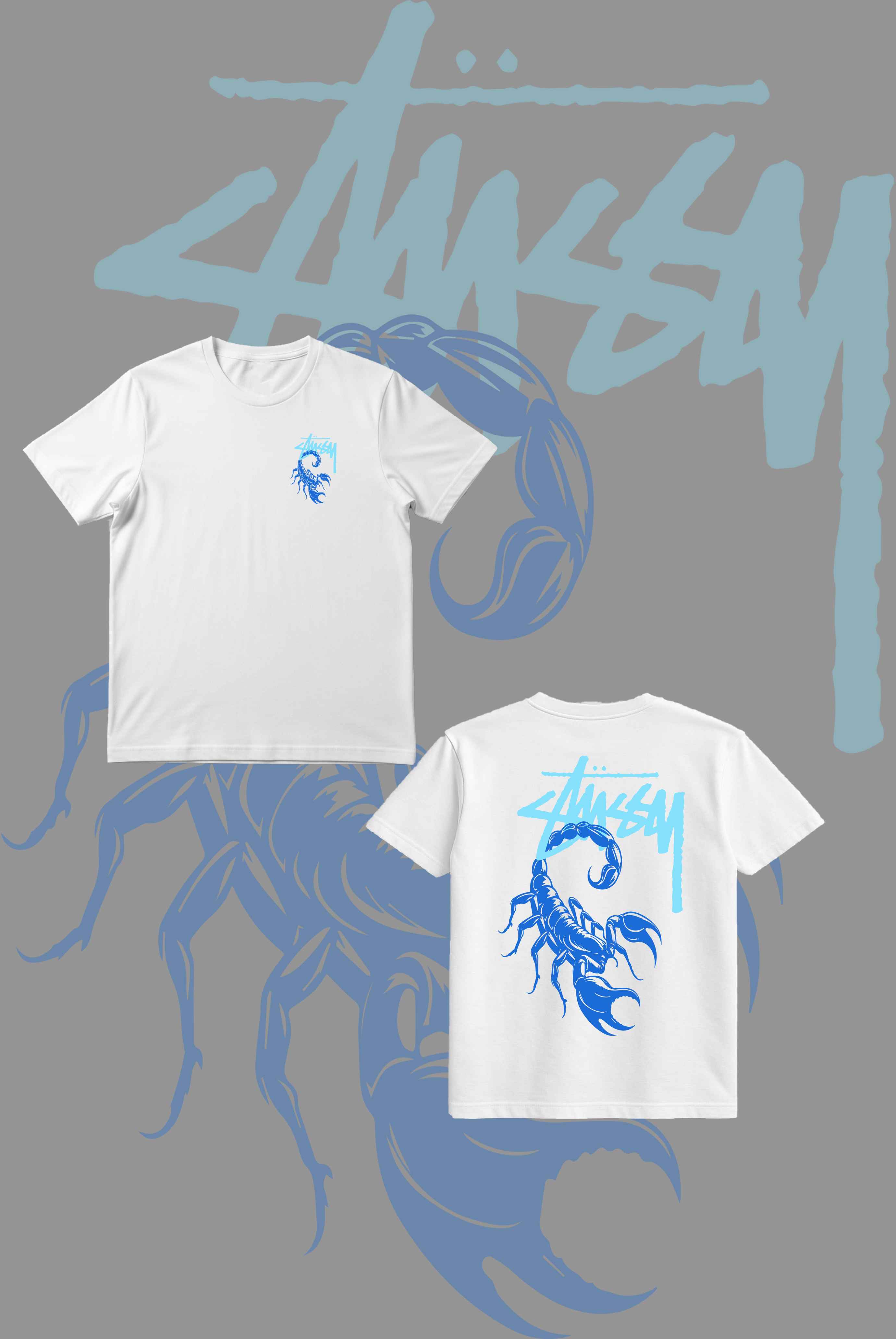 Stusy Scorpion Blue T-Shirt