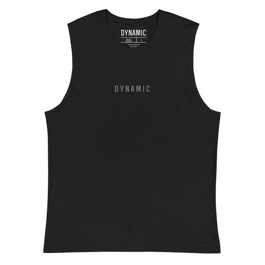 Muscle Shirt Tank(Charcoal on Black)