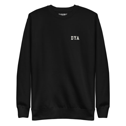 Legacy crewneck(white on black)